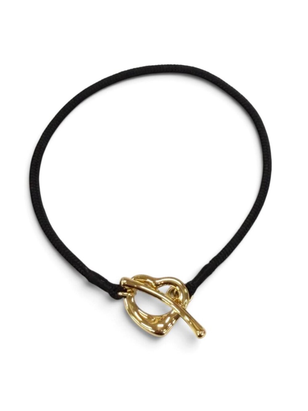 Tiffany & Co Elsa Peretti Open Heart Bracelet 18K Silk Code